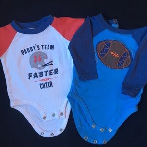 🏈2 Boys 3 Month Onesies! 🏈